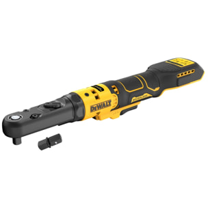 Clé à cliquet DEWALT XR 18V Brushless - Têtes interchangeables 1/4', 3/8' et porte-embout hexagonal 1/4' - DCF510N-XJ