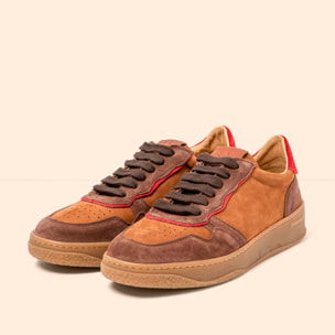 Zapatillas N5844 MULTI LEATHER CHOCOLATE/ GEO color Chocolate