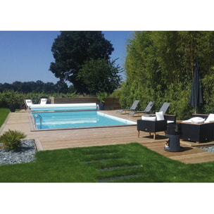 Piscine bois en kit rectangle "Oceano " - 9.20 x 5.20 x 1.44 m
