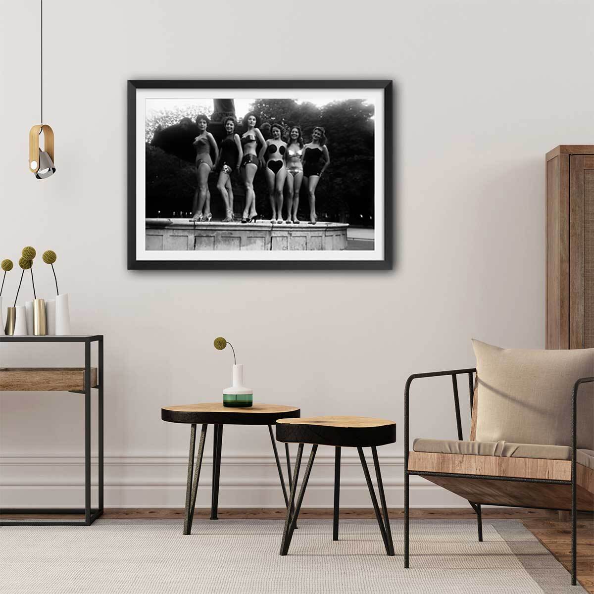 Affiche photo Modèles en maillot de bain Affiche sous cadre noir