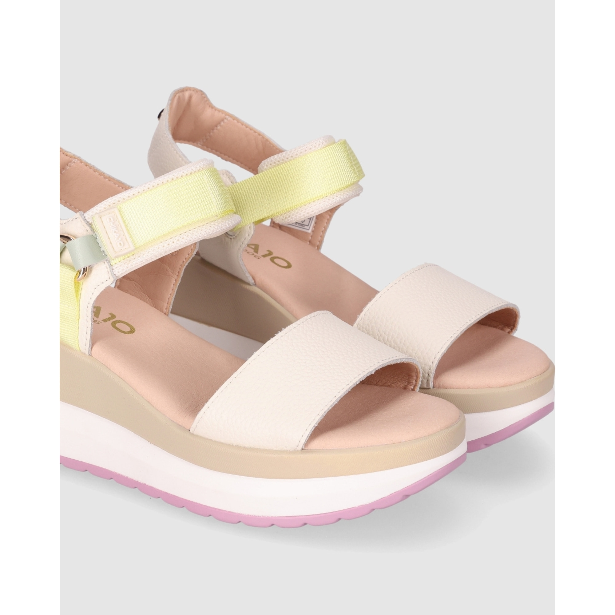 Sandalias - Multicolor - Tacón: 7 cm