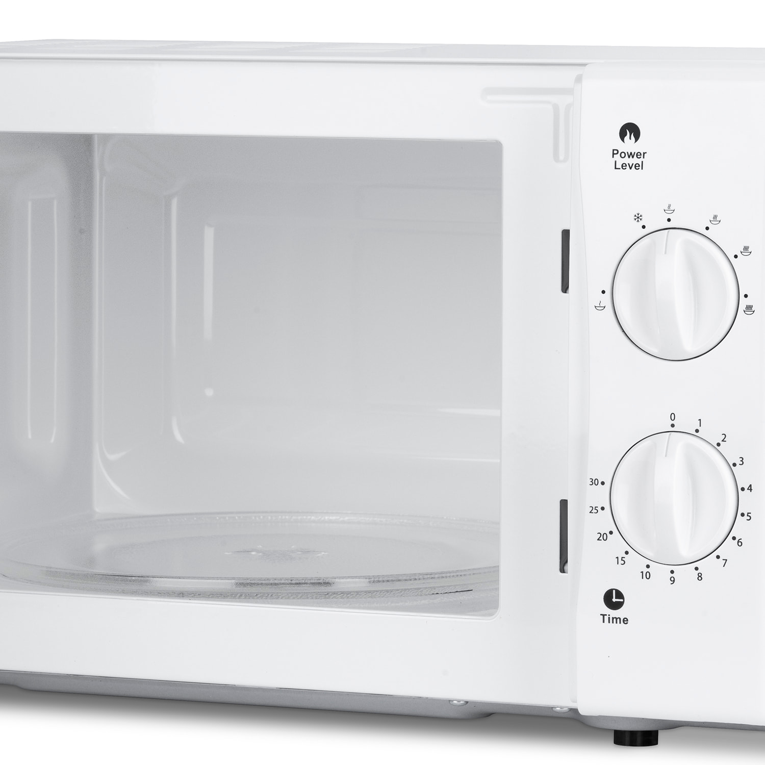 Microondas compacto 20L VIO6 Blanco, Potencia 700W, Plato giratorio 24,5cm, Multifunción 5 niveles de calor y función descongelar, Temporizador hasta 30min, Rápido, Encimera