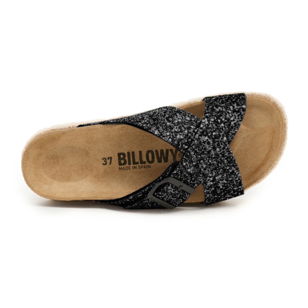 SANDALO CON ZEPPA BILLOWY NERO