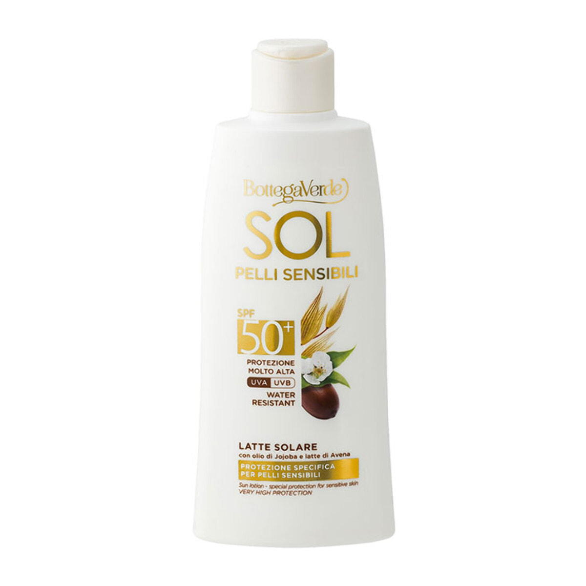 SOL pelli sensibili - Latte solare - protezione molto alta SPF50+