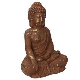 Buddha in resina bronzo cm28x19,5h38