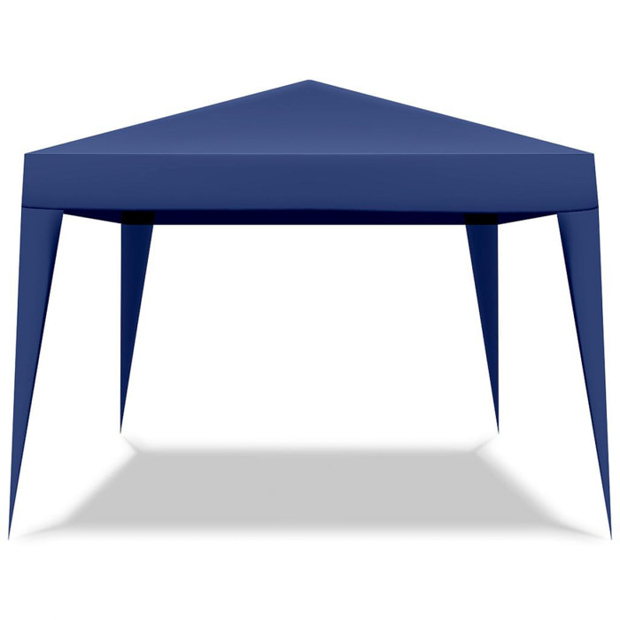 Gazebo richiudibile 3x3 pieghevole a fisarmonica automatico mercato tenda con sacca colore blu