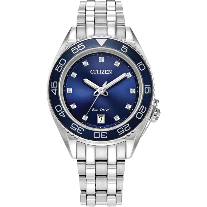 Reloj Citizen FE6160-57L Mujer Analogico Solar con Correa de Acero inoxidable