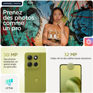 Smartphone MOTOROLA G86 Vert 256Go