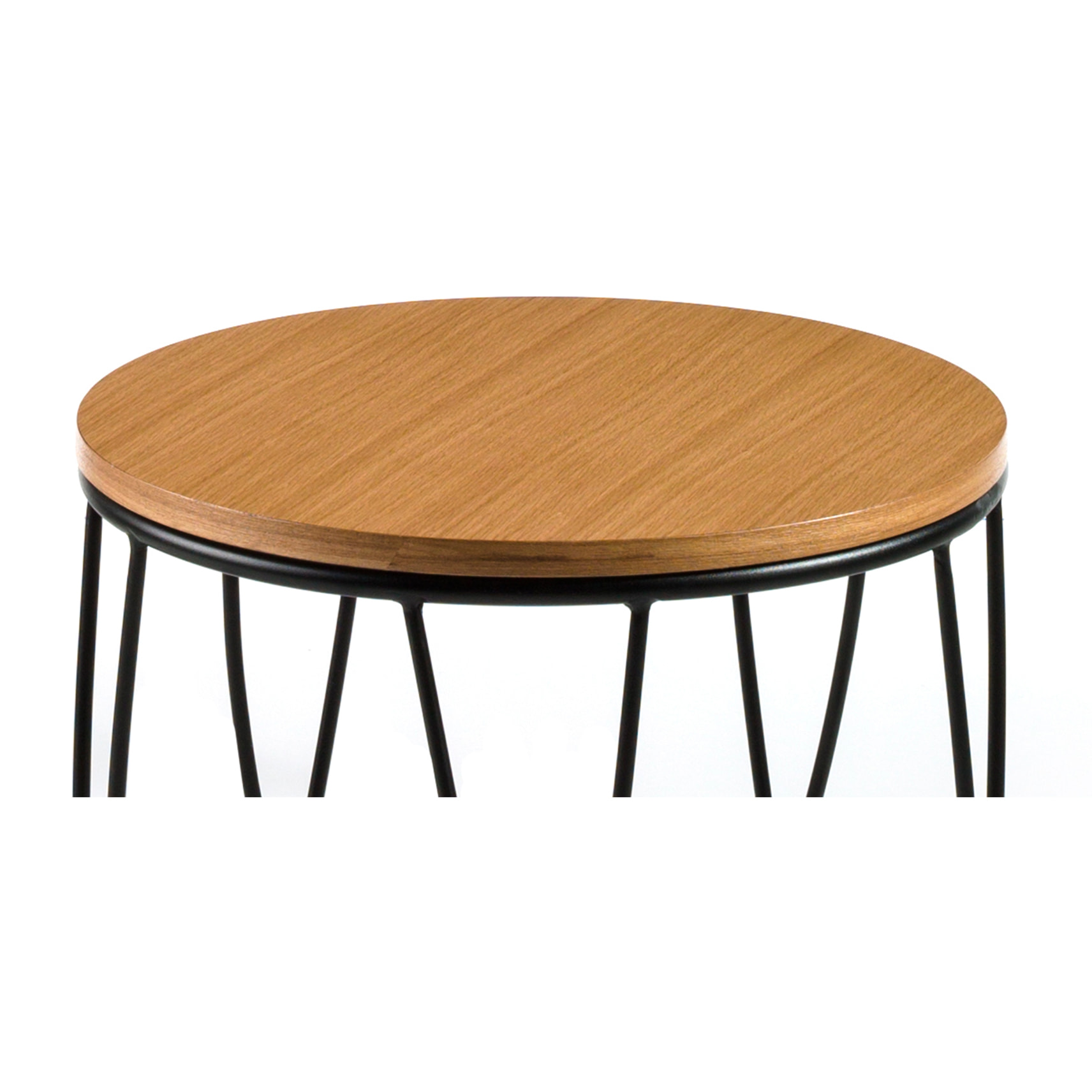 Mesa auxiliar – Roble y negro