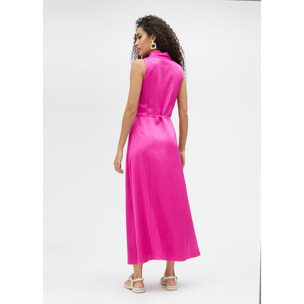 Abito midi con scollo a V