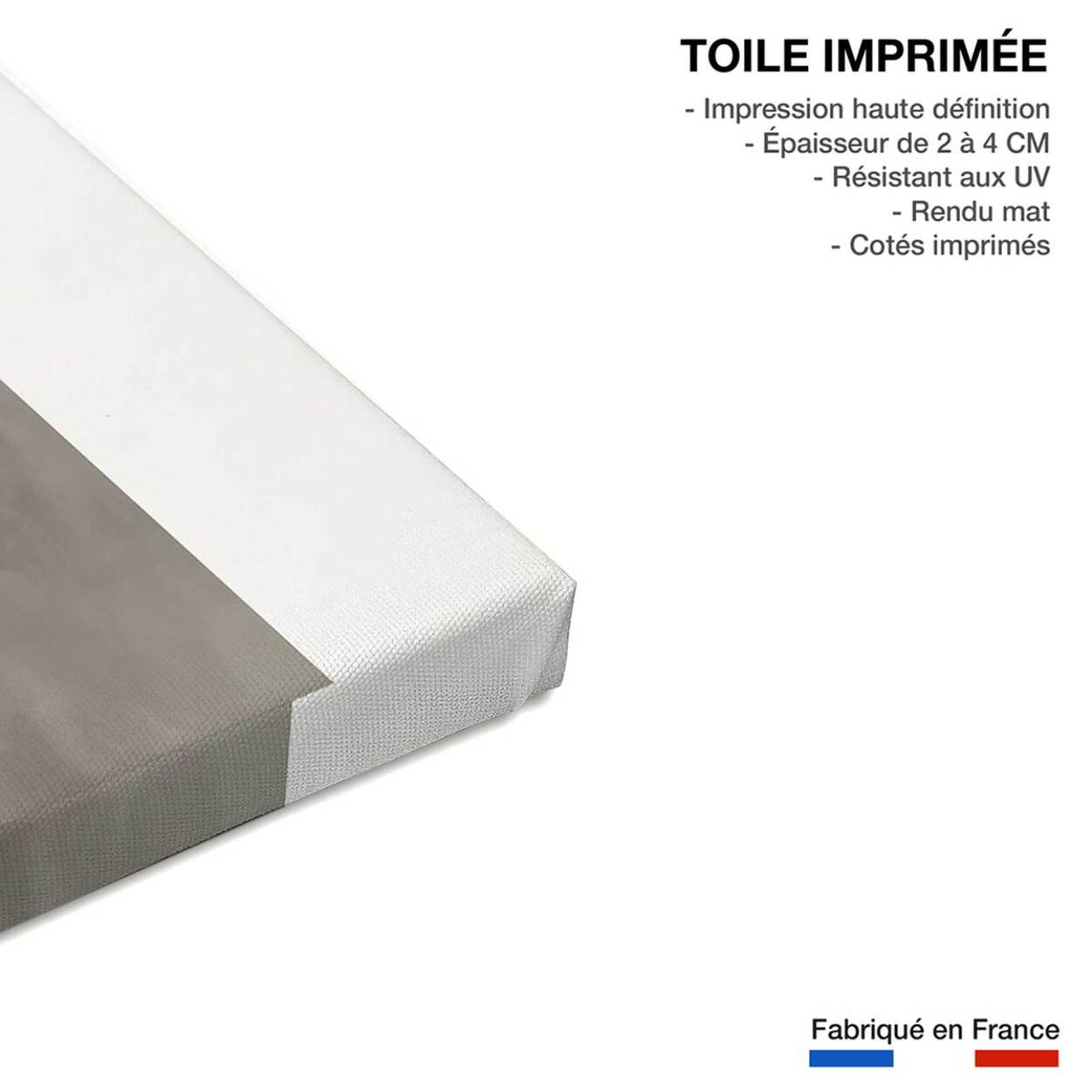 Tableau Lévitation courbe beige Toile imprimée