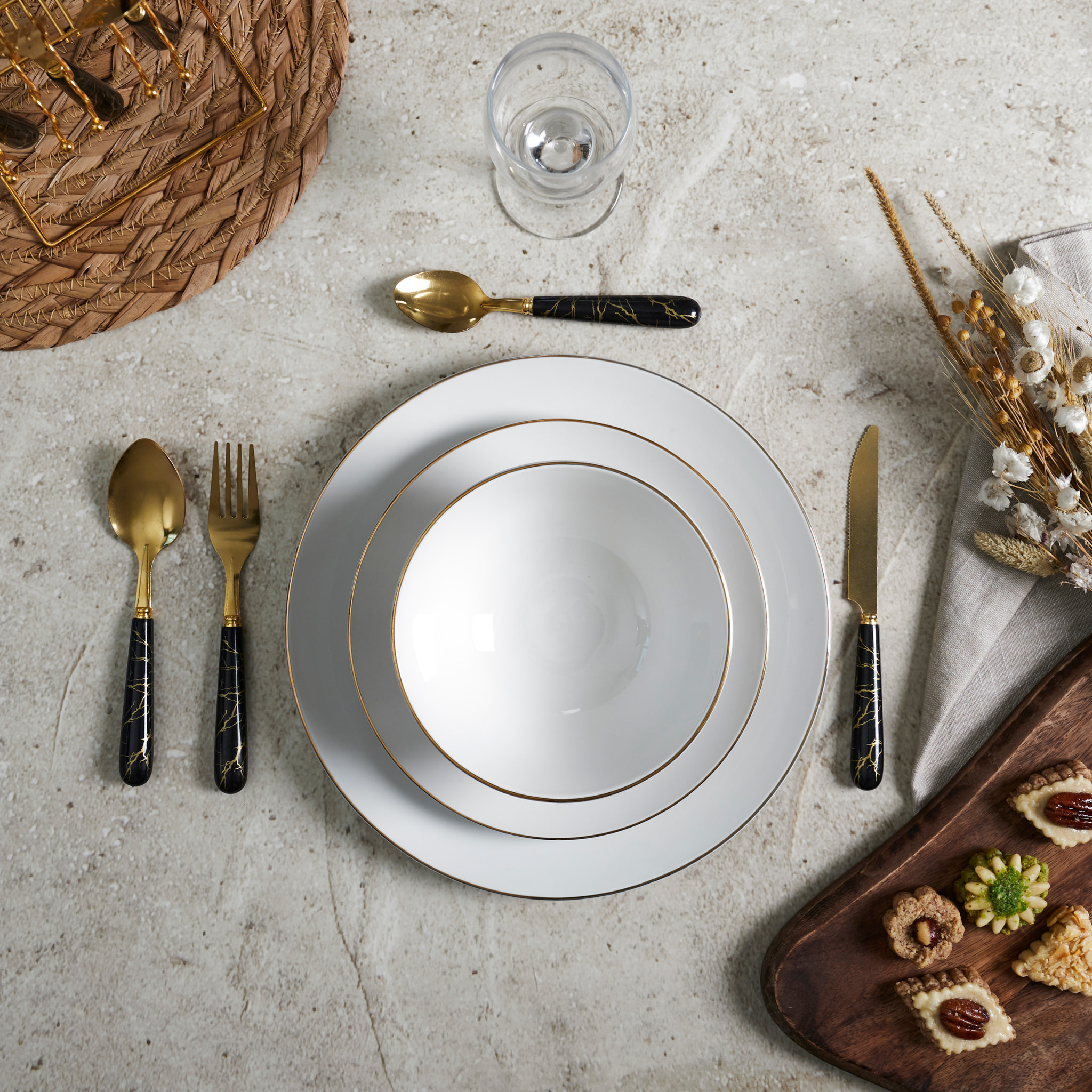 Service De Table Porcelaine 12pc Erina