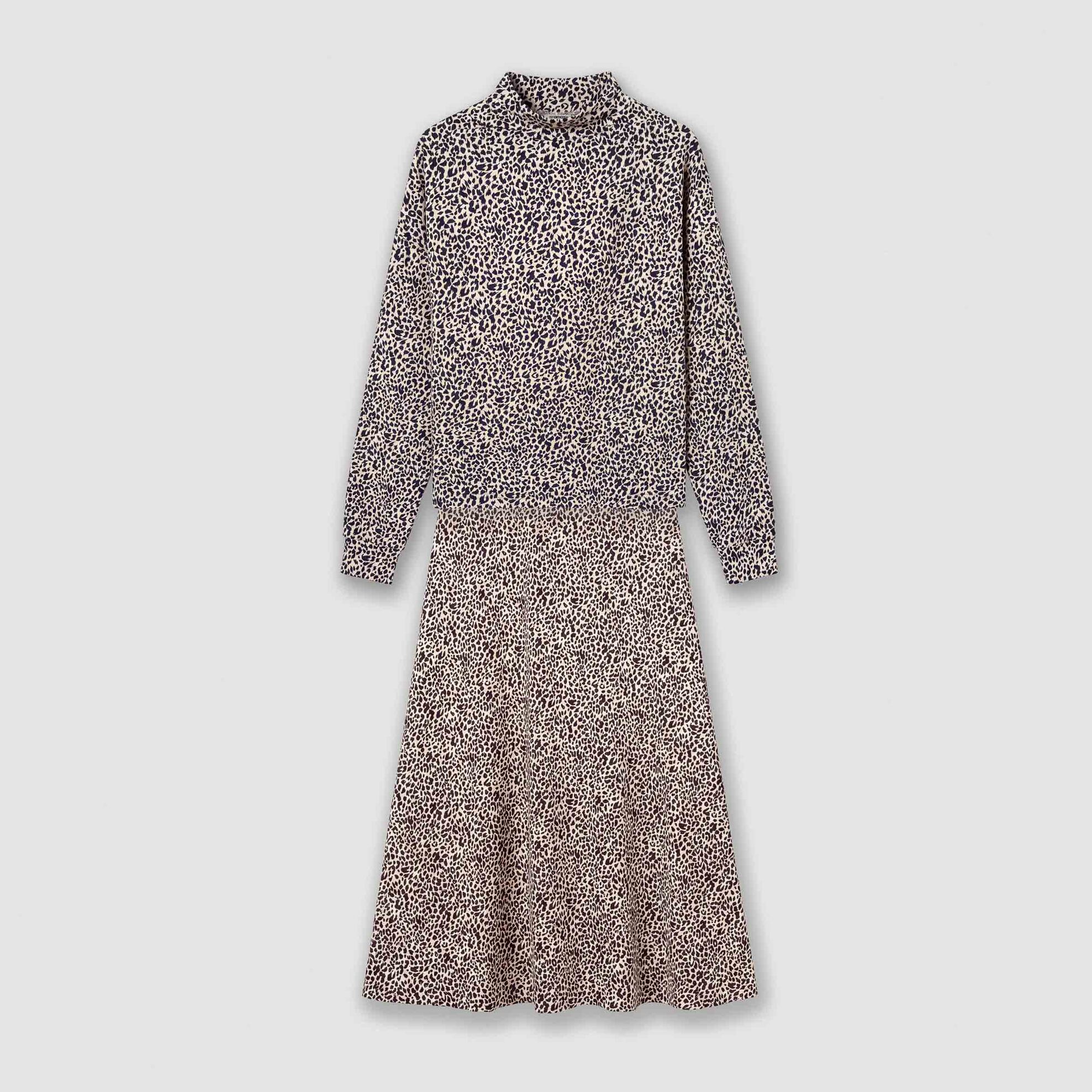 Set falda top soft lira beige