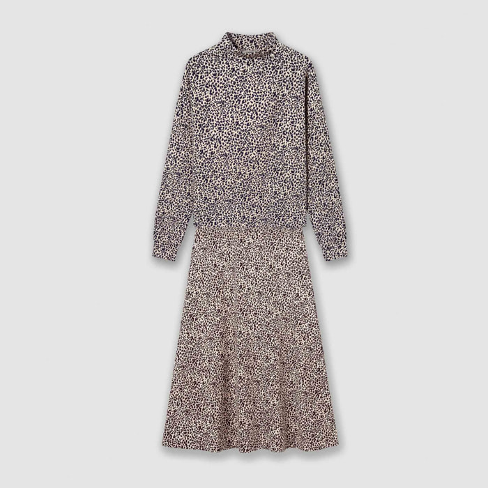 Set falda top soft lira beige