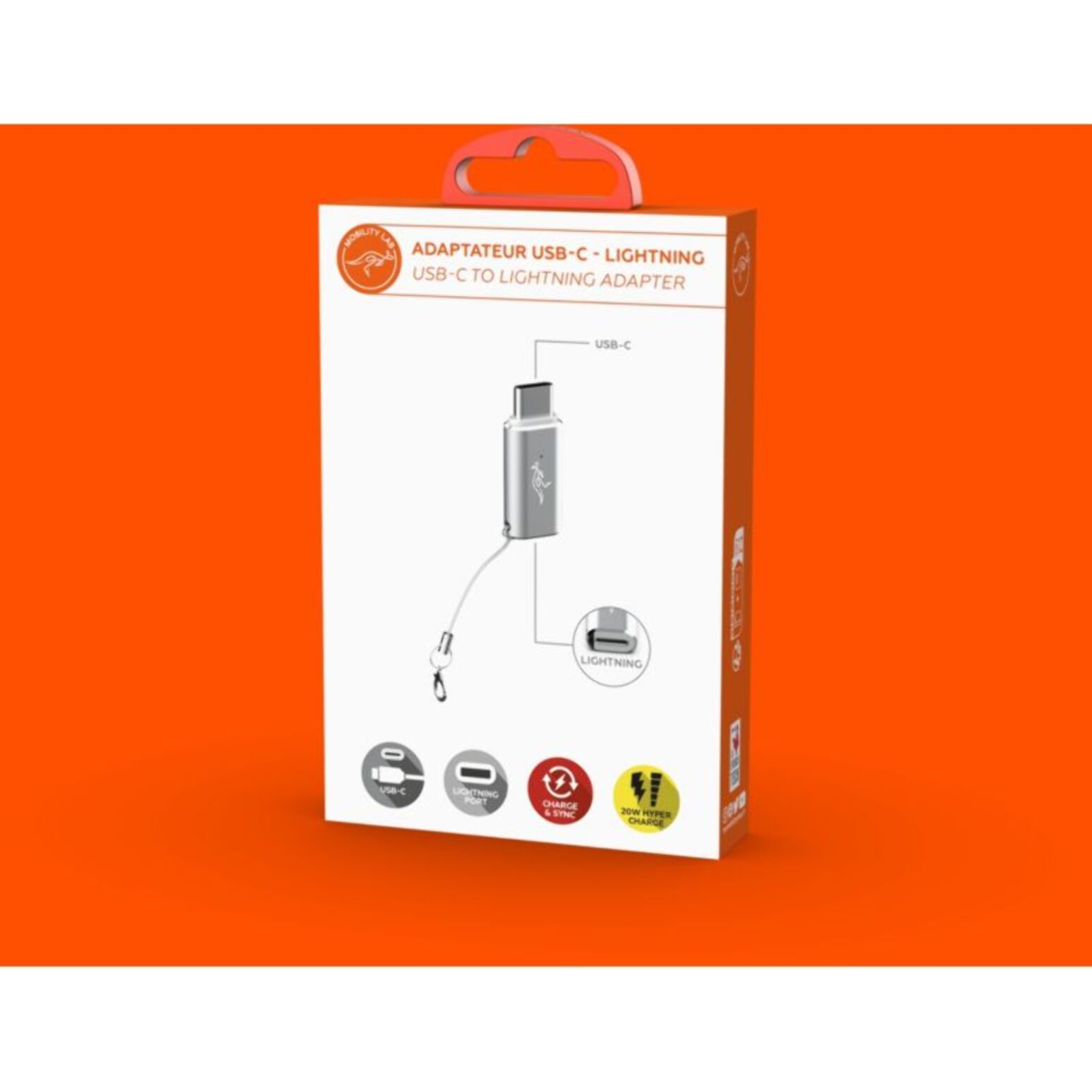 Adaptateur USB C MOBILITY LAB USB-C vers Lightning
