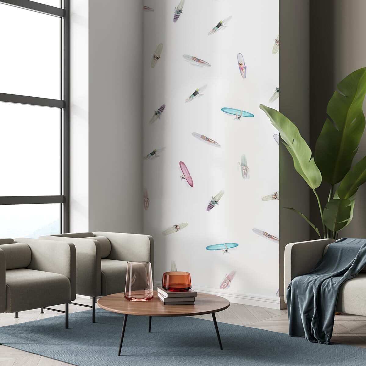 Papier peint Summer Line up Intissé