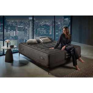 Matelas Ressorts Ensachés Black Spring Royal, 30 cm, 2 places - Moonia