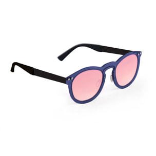 Gafas de sol OCEAN IBIZA - Trans / Rosa degradado con montura azul oscuro transparente y patillas de metal negro