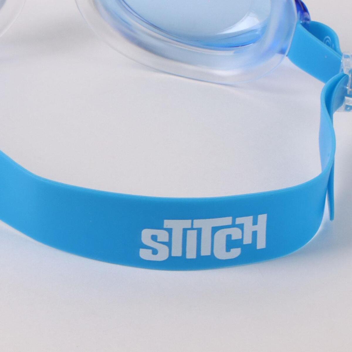 Set de Toalla y Gafas de Natación de Stitch - 24x34x6 cm - Color:Azul