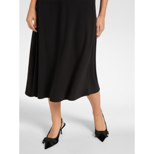 Elena Mirò - Gonna asimmetrica in cady stretch - Nero