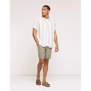 Camisa Manga Corta Caqui - Isino