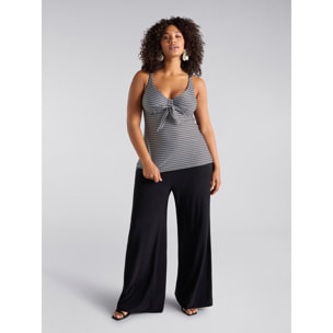 Fiorella Rubino - Pantalones amplios de tejido de punto - Negro