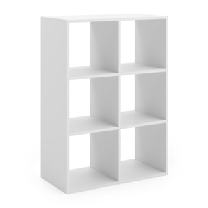 Libreria a giorno Loni 2x3 bianca