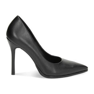 Zapatos de salón Bailarinas negros de piel