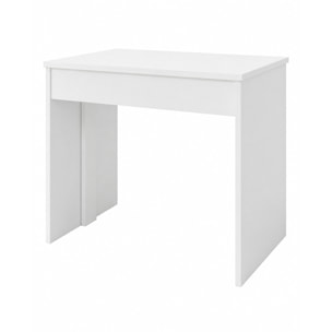 Consolle Tavolo Allungabile Estensibile Moderno Da 50 A 302 cm 6 Allunghe Per 14 posti Guide In Metallo Salvaspazio Soggiorno Salotto Cucina Bianco