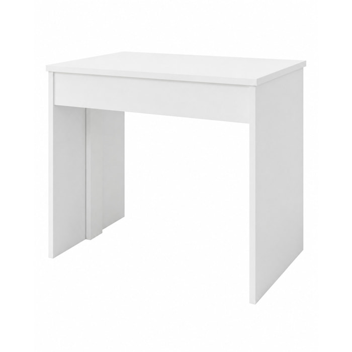Consolle Tavolo Allungabile Estensibile Moderno Da 50 A 302 cm 6 Allunghe Per 14 posti Guide In Metallo Salvaspazio Soggiorno Salotto Cucina Bianco