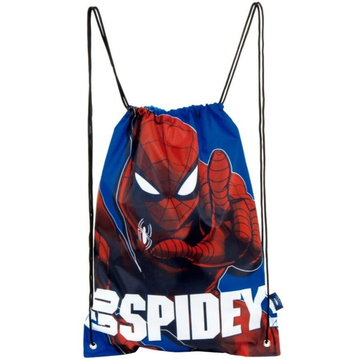 Zainetto leggero sacca scarpe Spiderman Lui Spiderman Multicolor