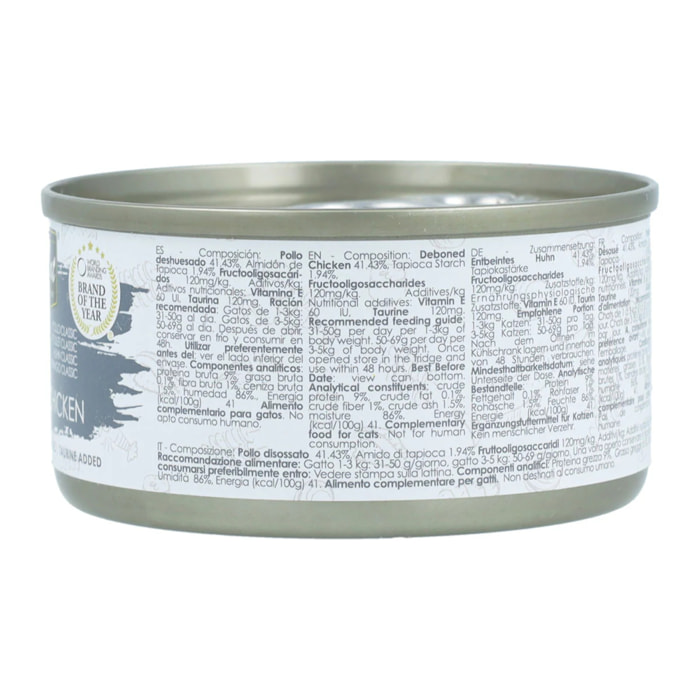 Kit Cat Lata Gravy - Pollo Classic 70 g Comida húmeda para gatos en salsa