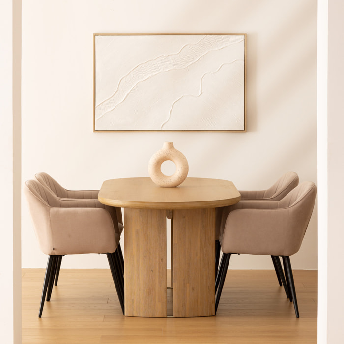 Table à manger Lousada bois 180x90cm