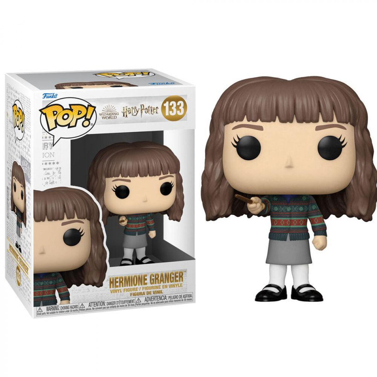 Harry Potter Funko POP Film Vinile Figura Hermione con Bacchetta 9 Cm