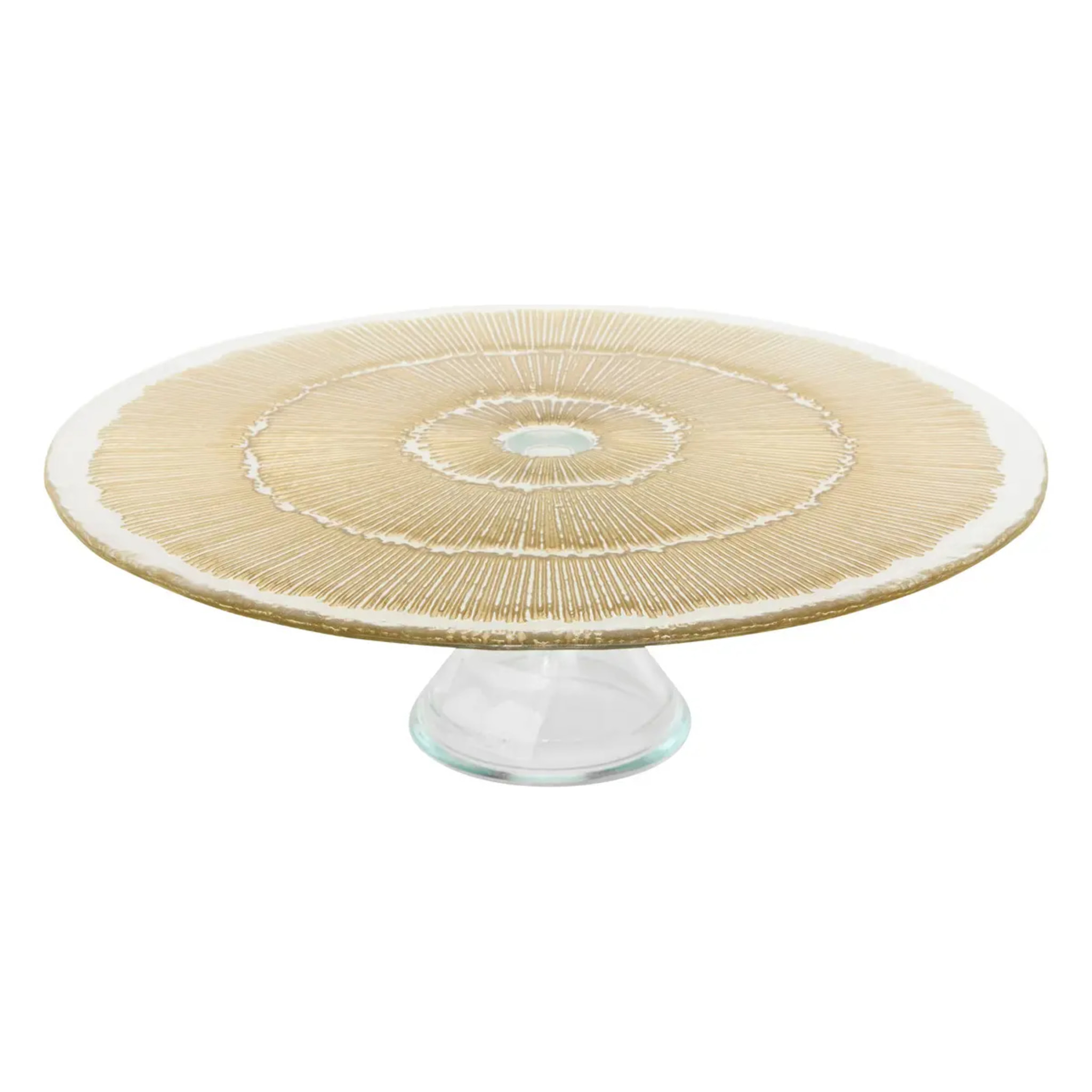 Plateau de présentation Celeste doré D33xp10,3cm