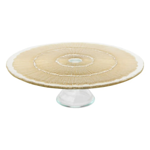 Plateau de présentation Celeste doré D33xp10,3cm