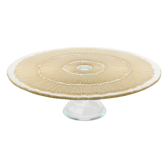 Plateau de présentation Celeste doré D33xp10,3cm