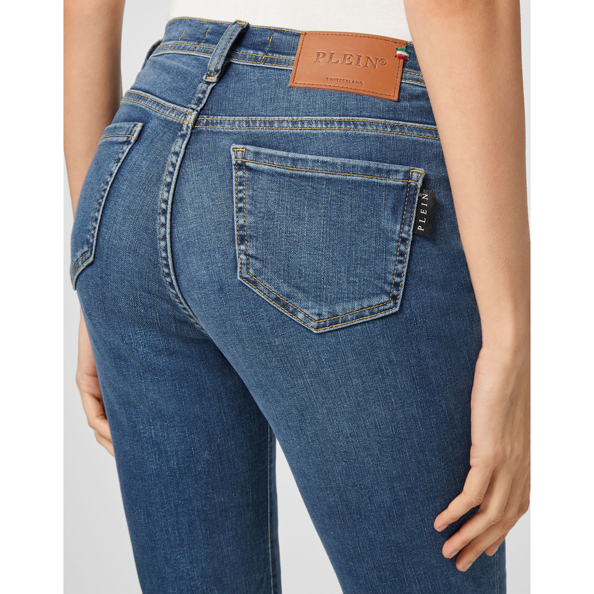 PHILIPP PLEIN Jegging de cintura alta ICONIC PLEIN