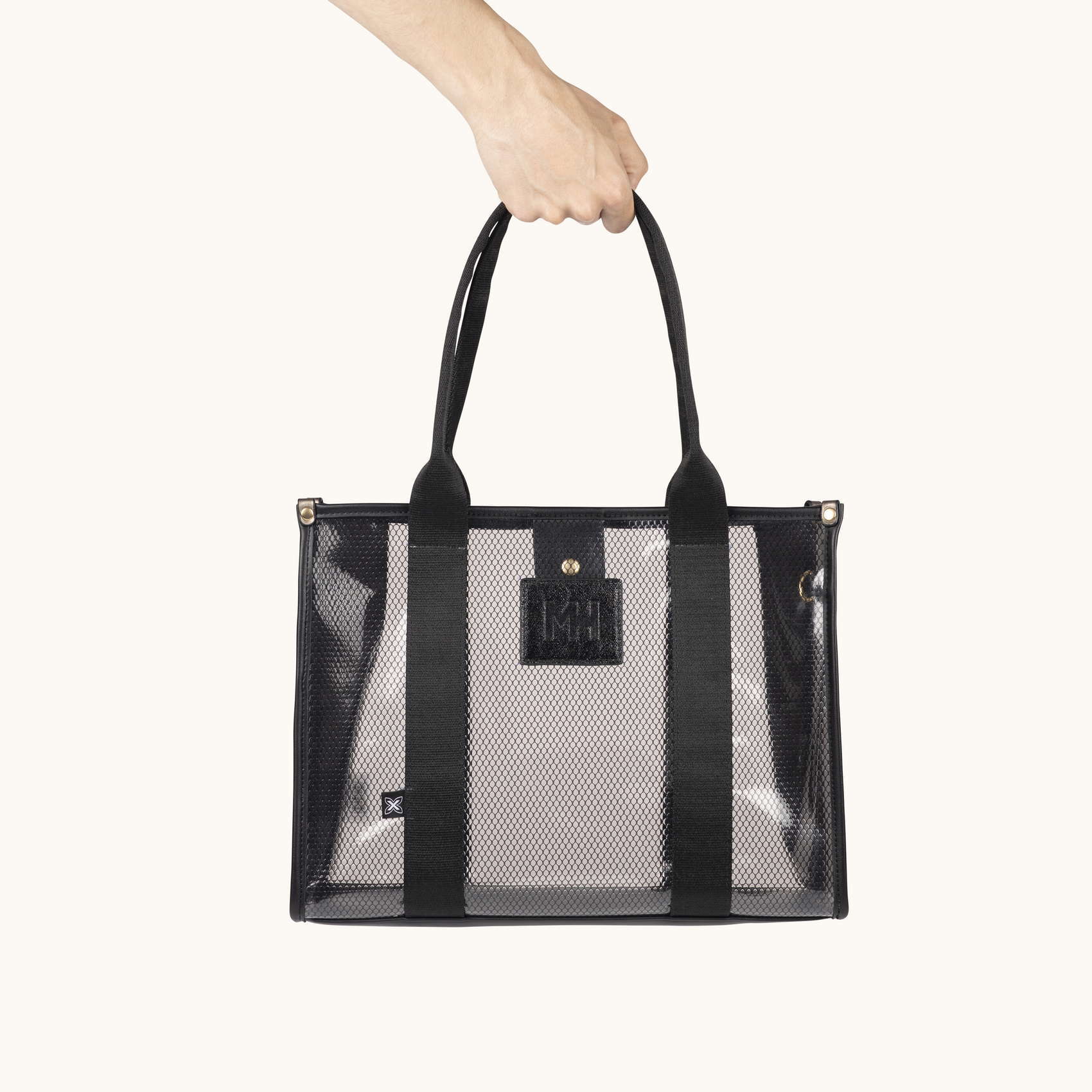 Bolso Shopper Transparente con Neceser Interior JADE SHOPPER BLACK