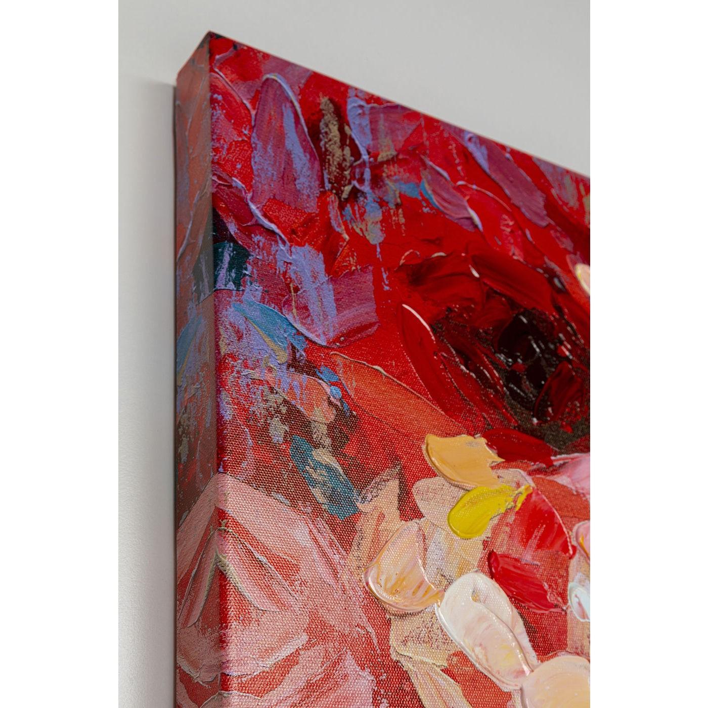 Tableau femme couronne de fleurs 90x140cm Kare Design