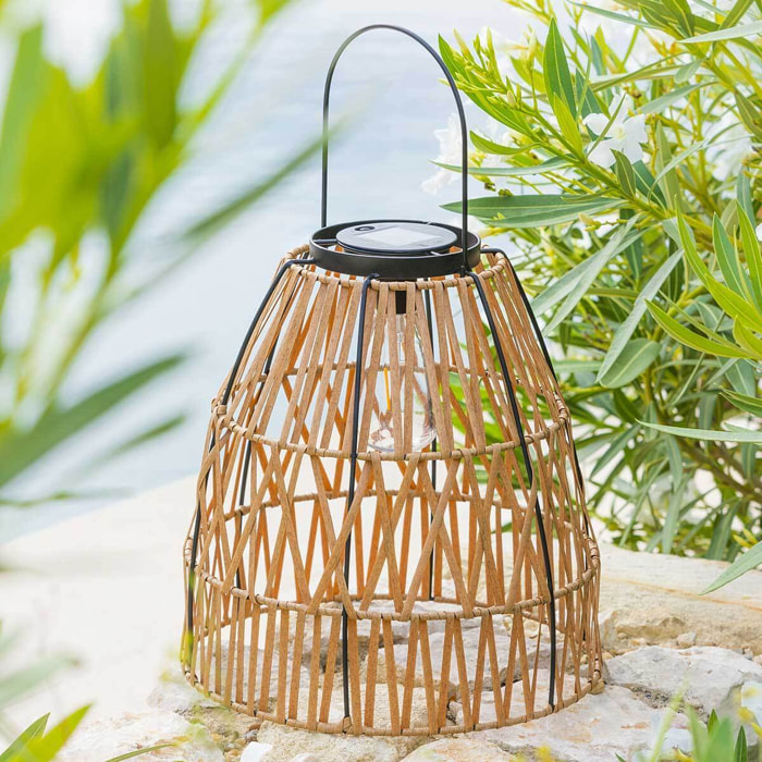Lampe à poser d'extérieur "Esha" beige H32,5cm