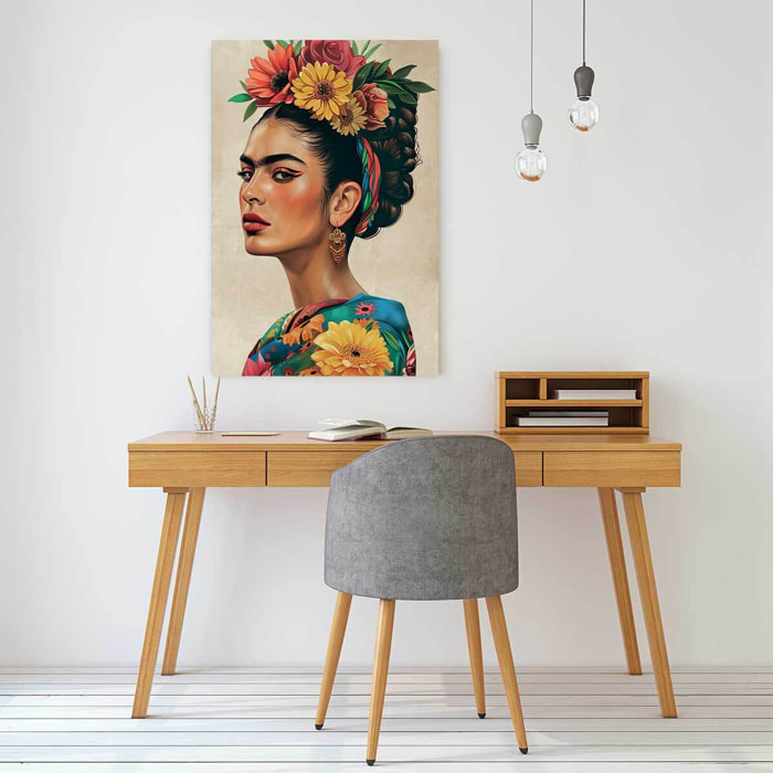 Tableau fleurs andalouse  Toile imprimée