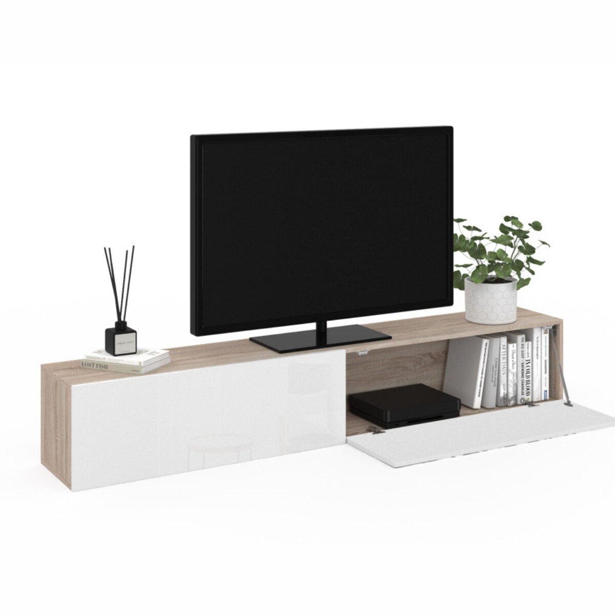 Meuble TV suspendu Michigan L180cm