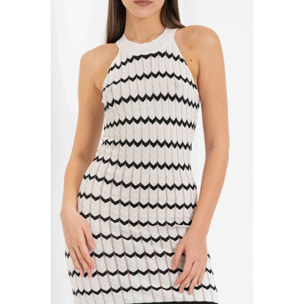 Kocca - Abito mini in knit geometrico Donna