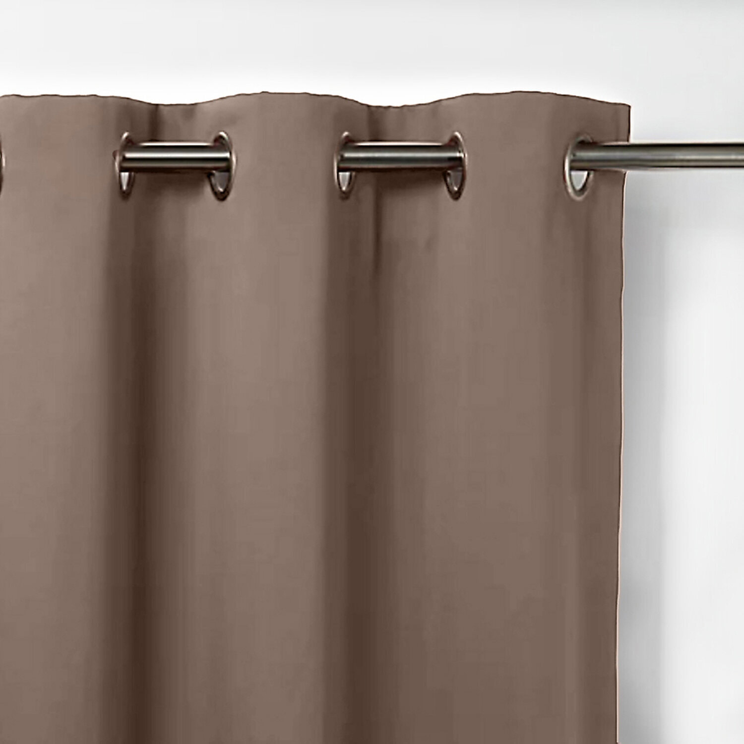 Rideau polyester occultant uni ombre