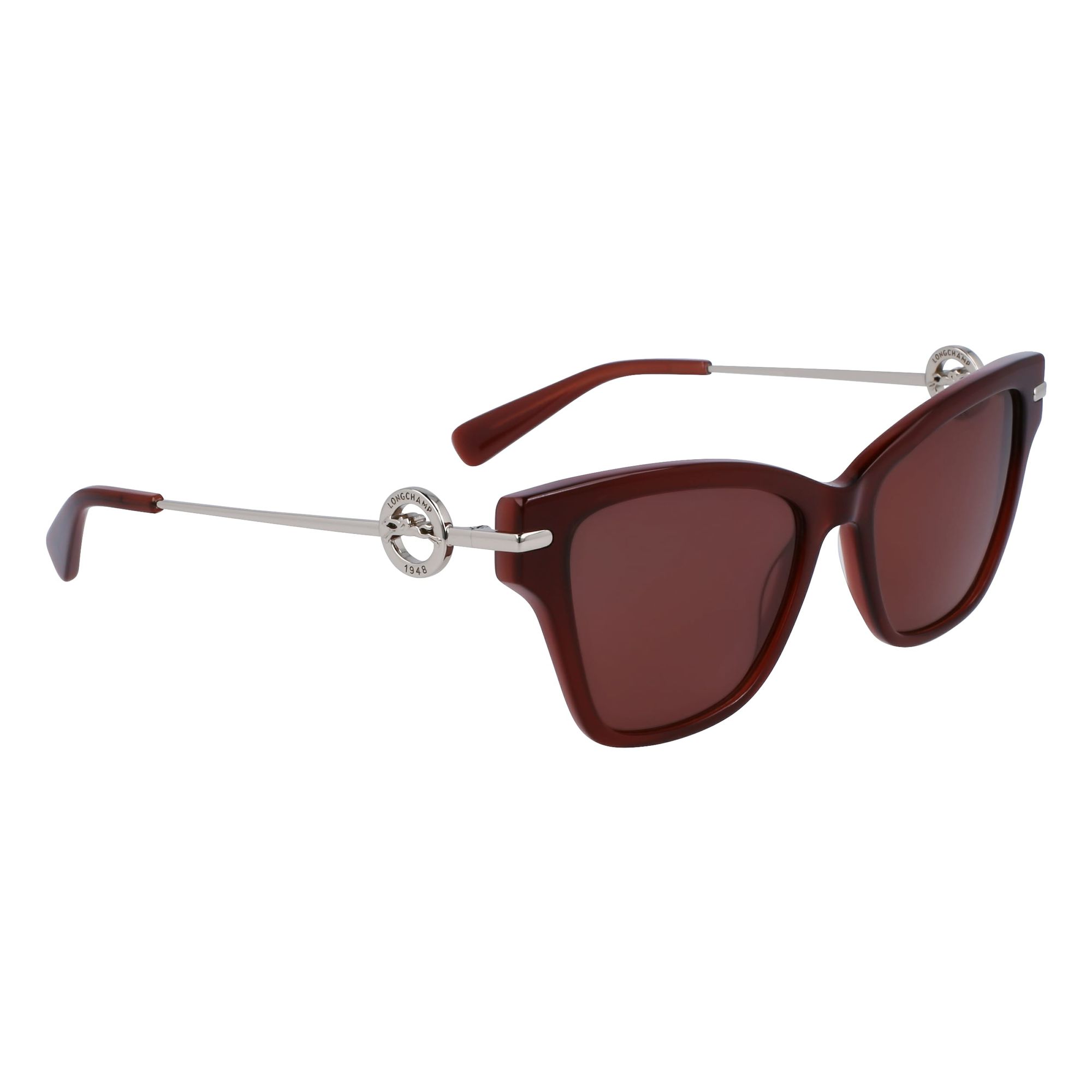 Longchamp - lunettes de soleil - marron - Couleur des verres : rouge - indice solaire : cat. 3