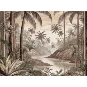 Papier peint forêt en Thailande Intissé