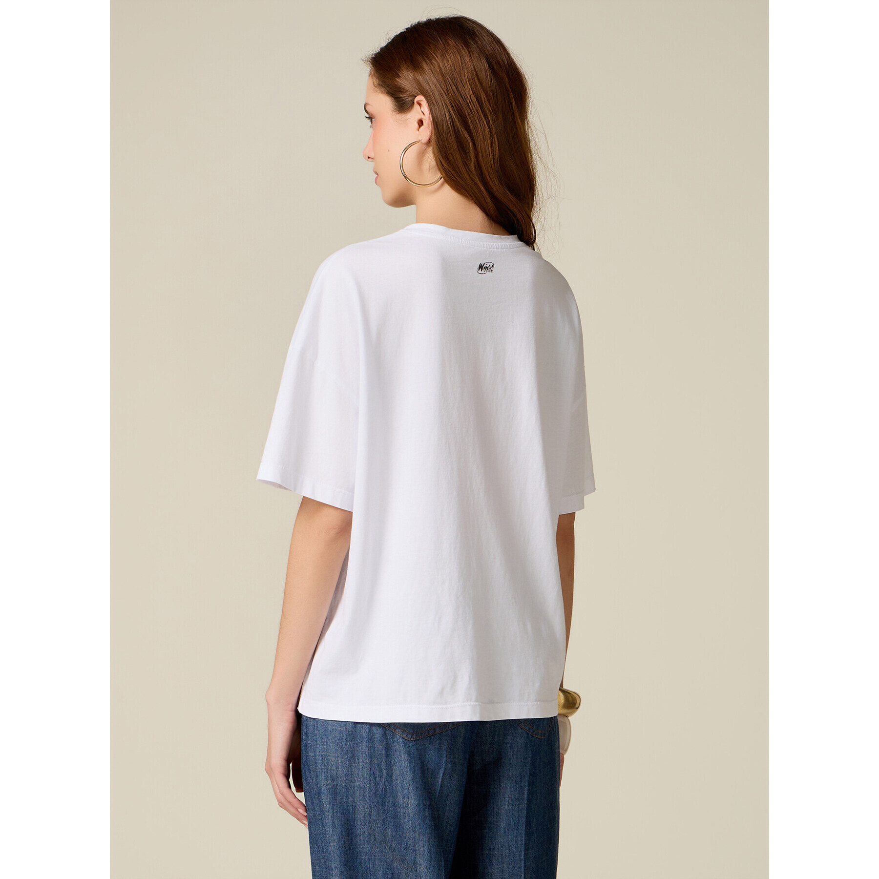 Oltre - T-shirt Winx con cristalli e castoni - Bianco