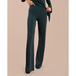 Pantalón palazzo con cintura elástica