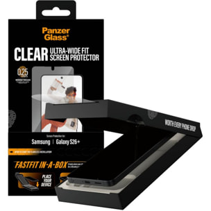 Protège écran PANZERGLASS Samsung Galaxy S26 Plus pose facile